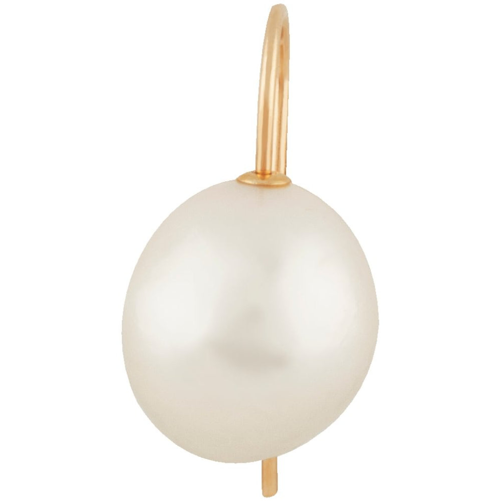 Exquisite 14k Yellow Gold Baroque Pearl Drop Earrings for Elegant Looks