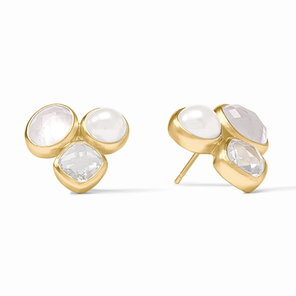 Julie Vos Exquisite Kaleidoscope Style Statement Stud Earrings