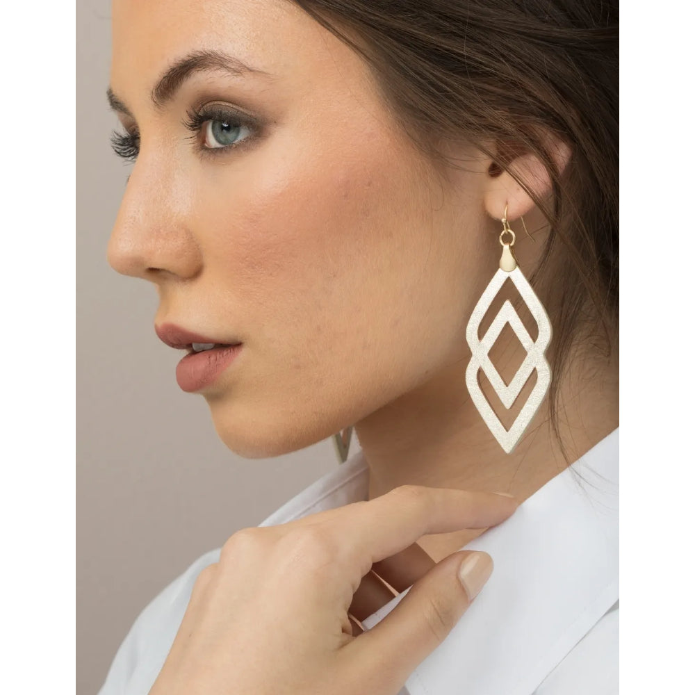 Stylish Spartina Decorative Drama Leather Earrings for Fashion Lovers