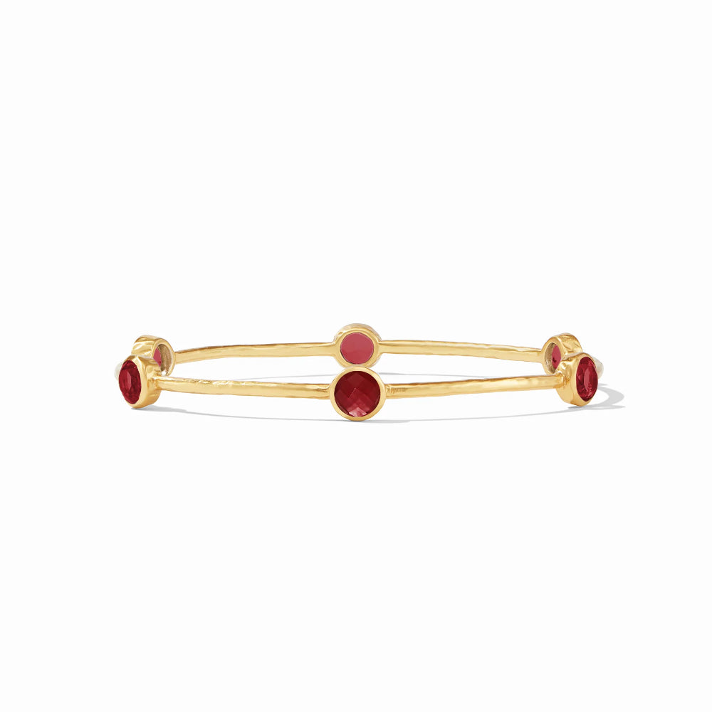 Julie Vos Milano Style Gold-Plated Bangle Jewelry with Gemstones
