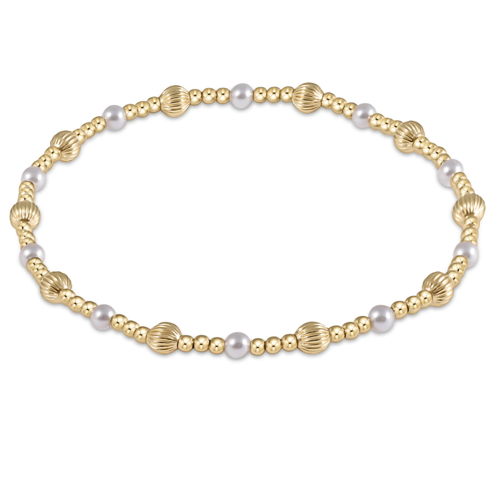 enewton 6.25-Inch Dignity and Sincerity Gemstone 4mm Bead Pearl Bracelet - A Stunning Jewelry Piece