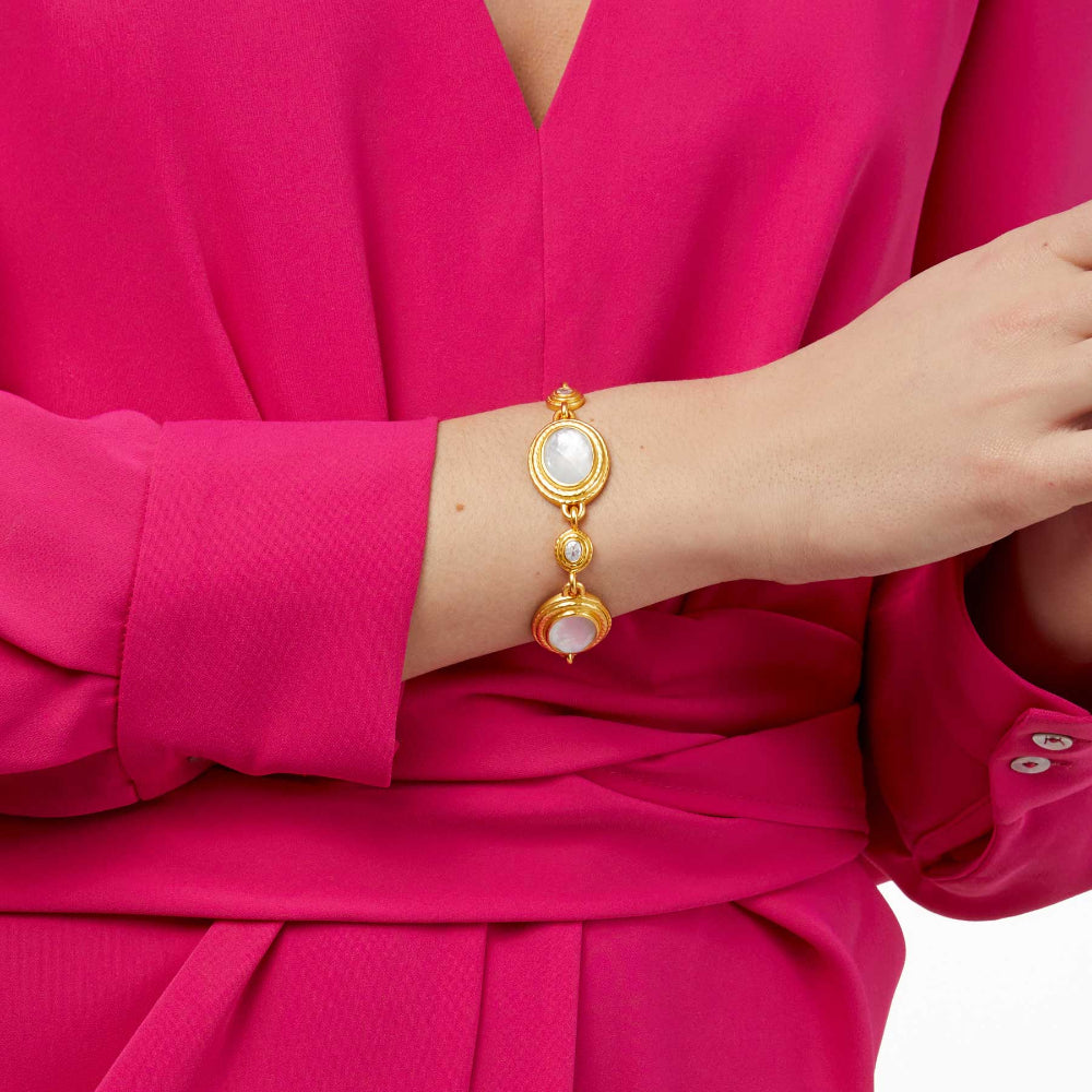 Julie Vos Tudor Style Stone Decorated Bracelet for Women