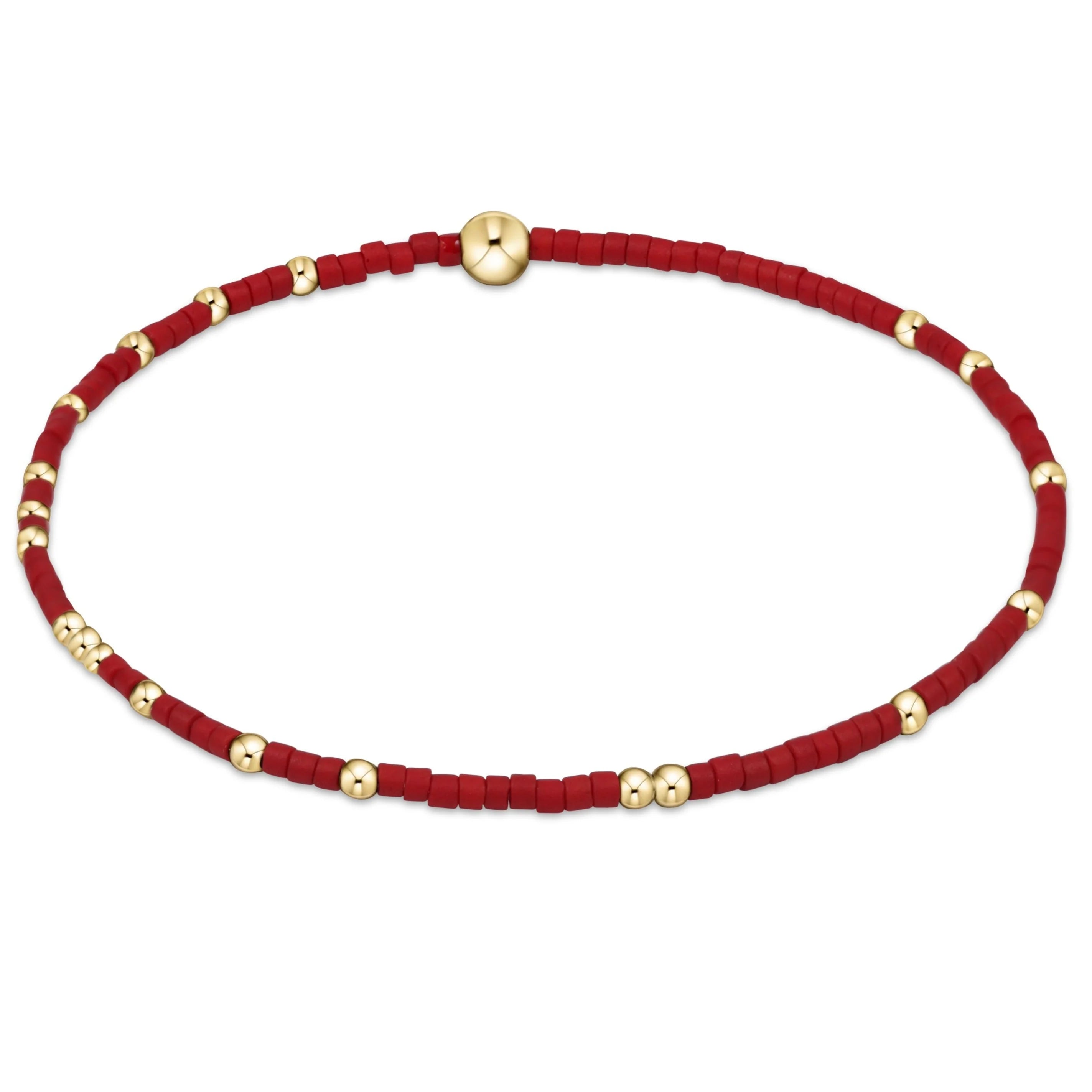 enewton 5.5-inch egirl Style Gameday Bracelet - Solid Unwritten Hope Design with 14kt Gold-Filled Beads