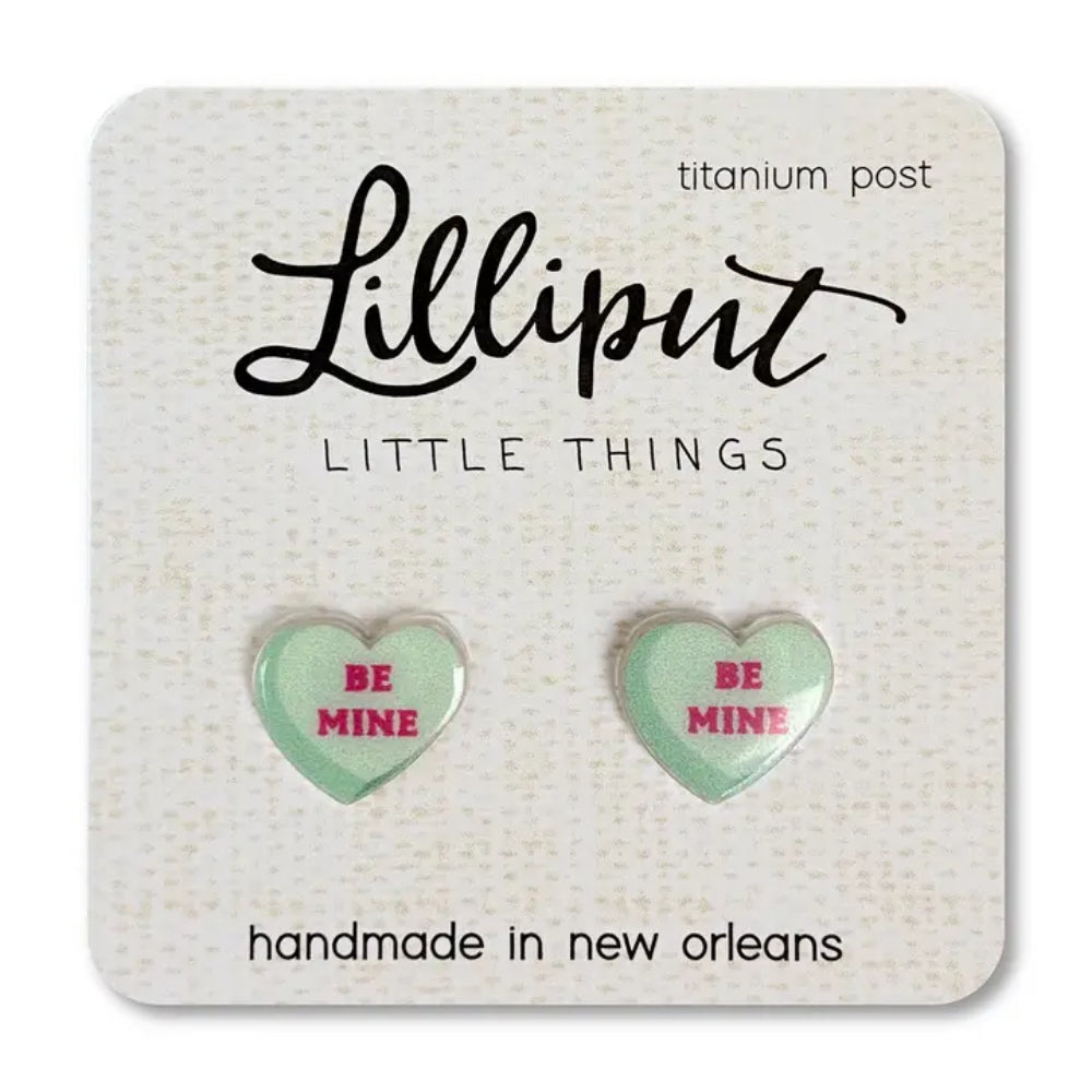 Charming Lilliput Conversation Heart Hypoallergenic Earrings