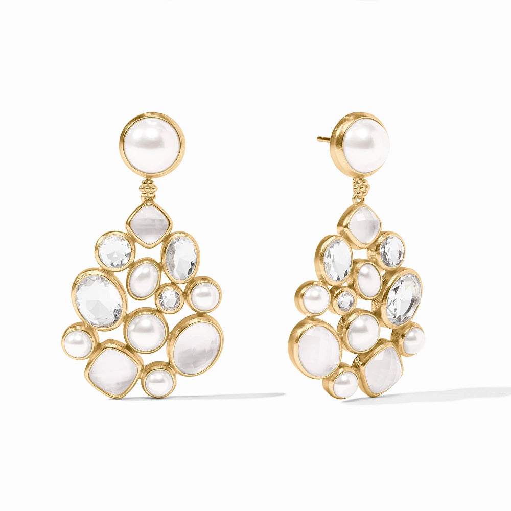 Julie Vos Fashionable Kaleidoscope Style Statement Earrings for Women