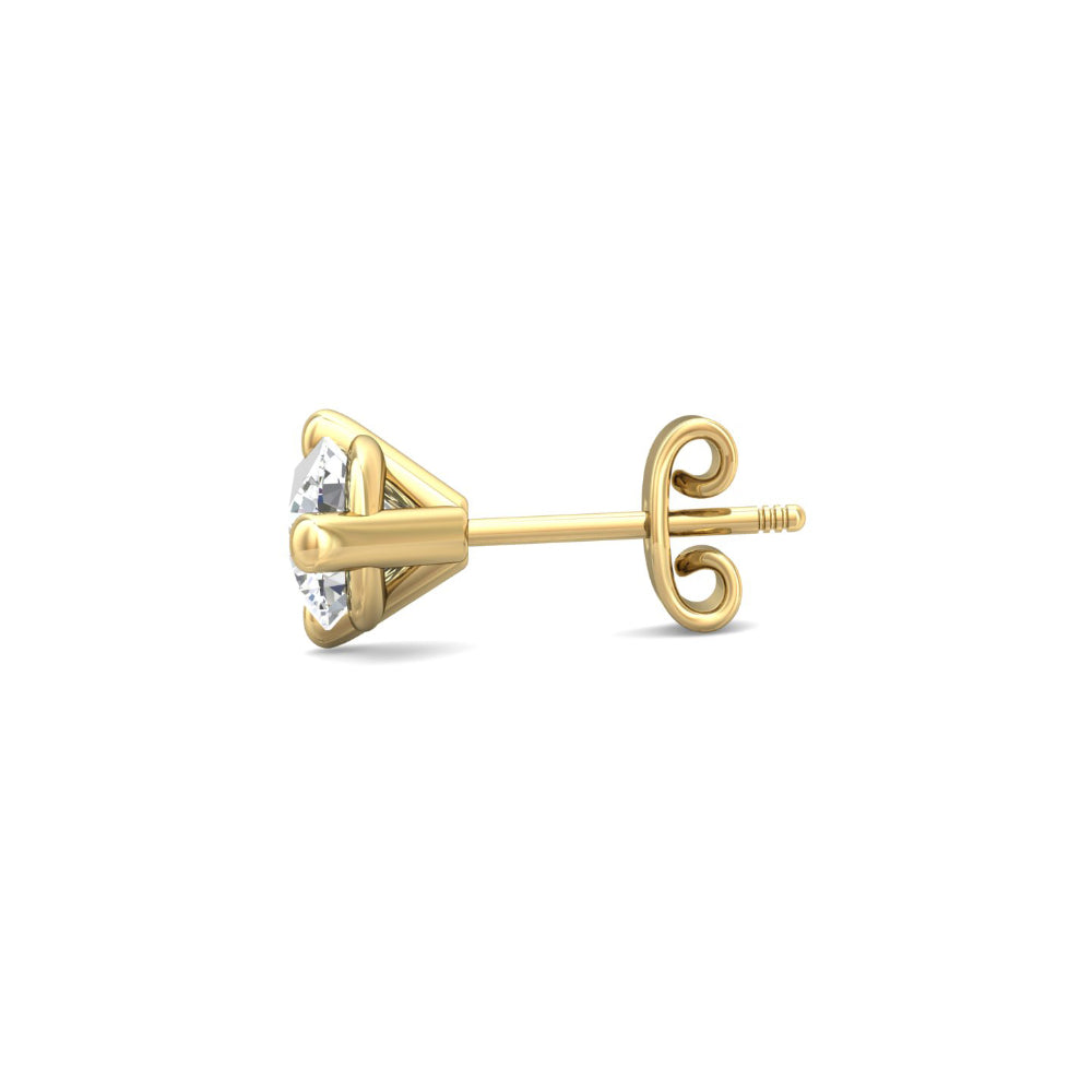 Smyth 18k Gold and Diamond Classic Stud Earrings - Exquisite Jewelry Pieces