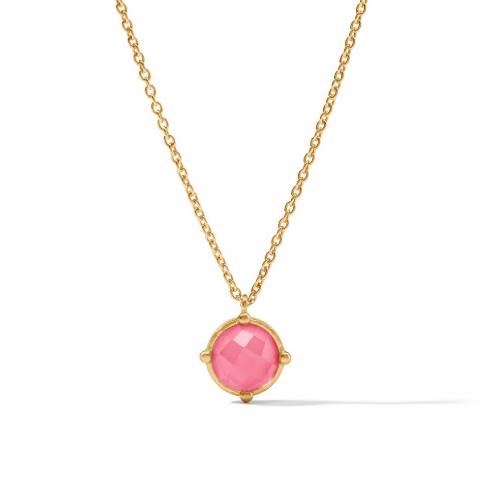 Julie Vos Adjustable Honeybee Solitaire Necklace with 24K Gold Plate