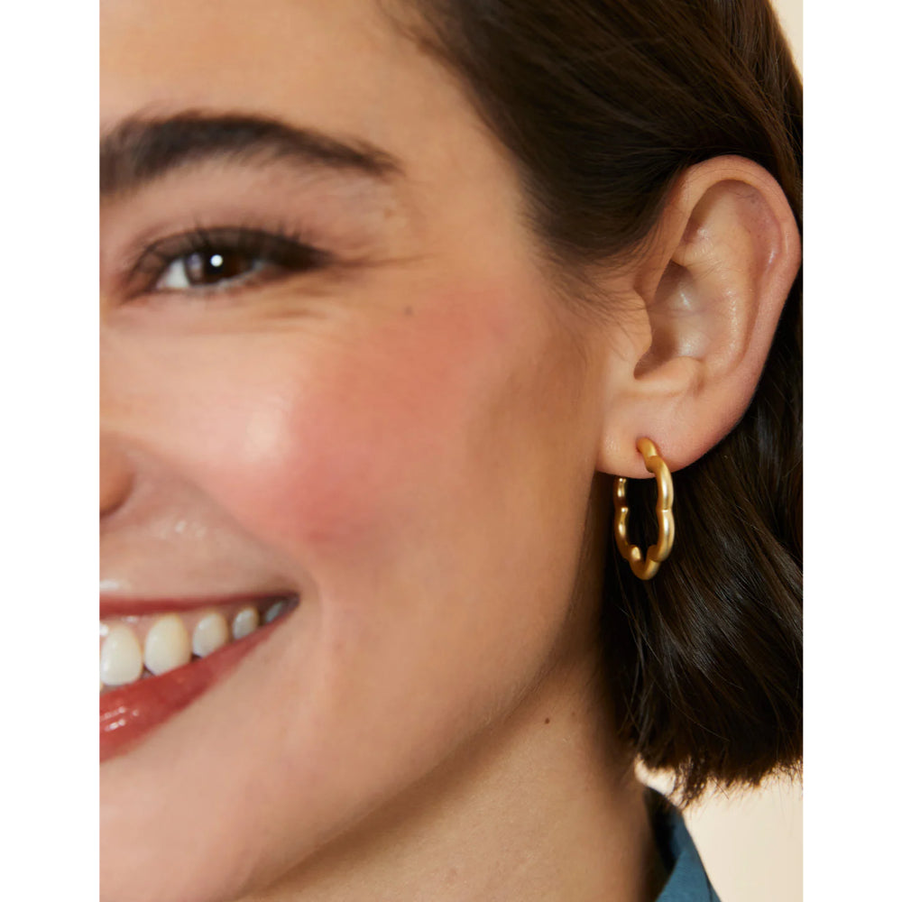 Spartina Fashionable Bubbly Daisy-Style Hoop Earrings for Women