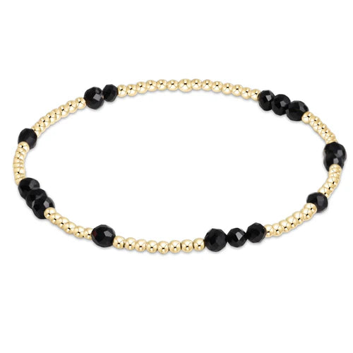enewton 6.25-Inch Hope Unwritten Faceted Onyx Gemstone Bracelet for Fall and Winter 2024