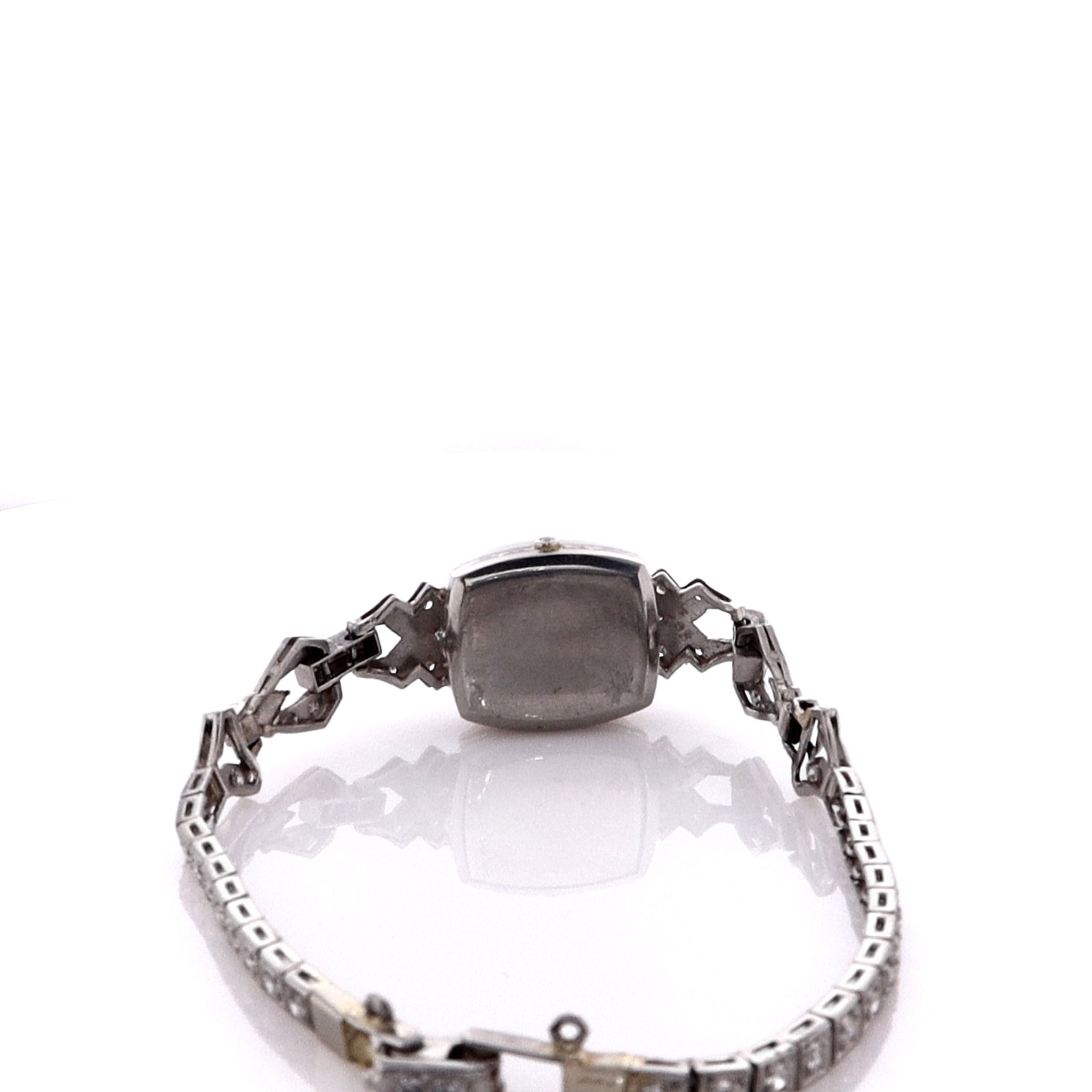 Just Jules Platinum Vintage Bracelet with Opal and Diamond Watch Face