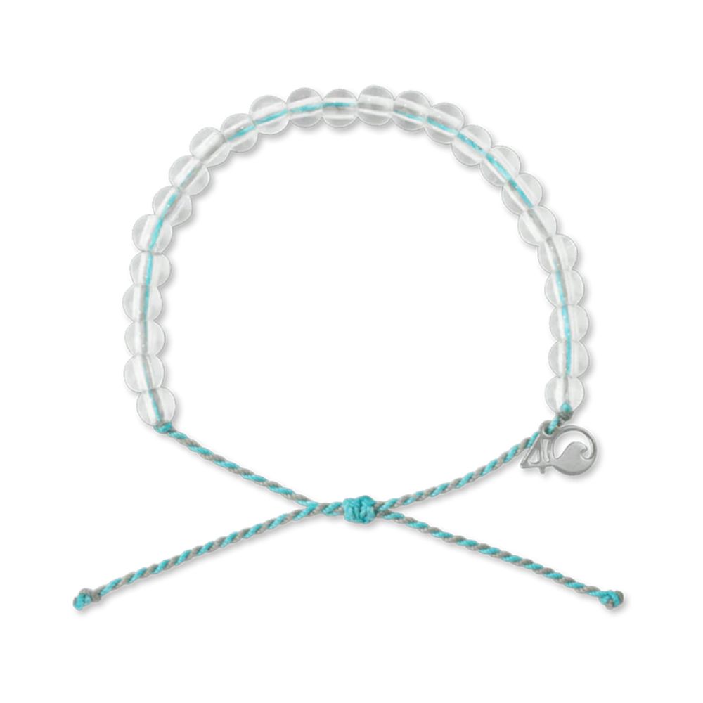 4Ocean Light Blue & Grey Beaded Dolphin Conservation Bracelet