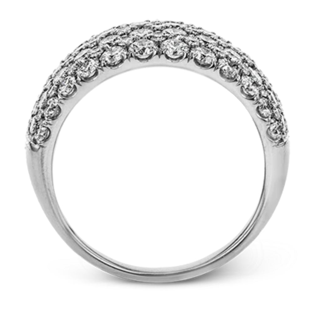 Simon G. Platinum Anniversary Ring with Simon - Set Five - Row White Diamonds
