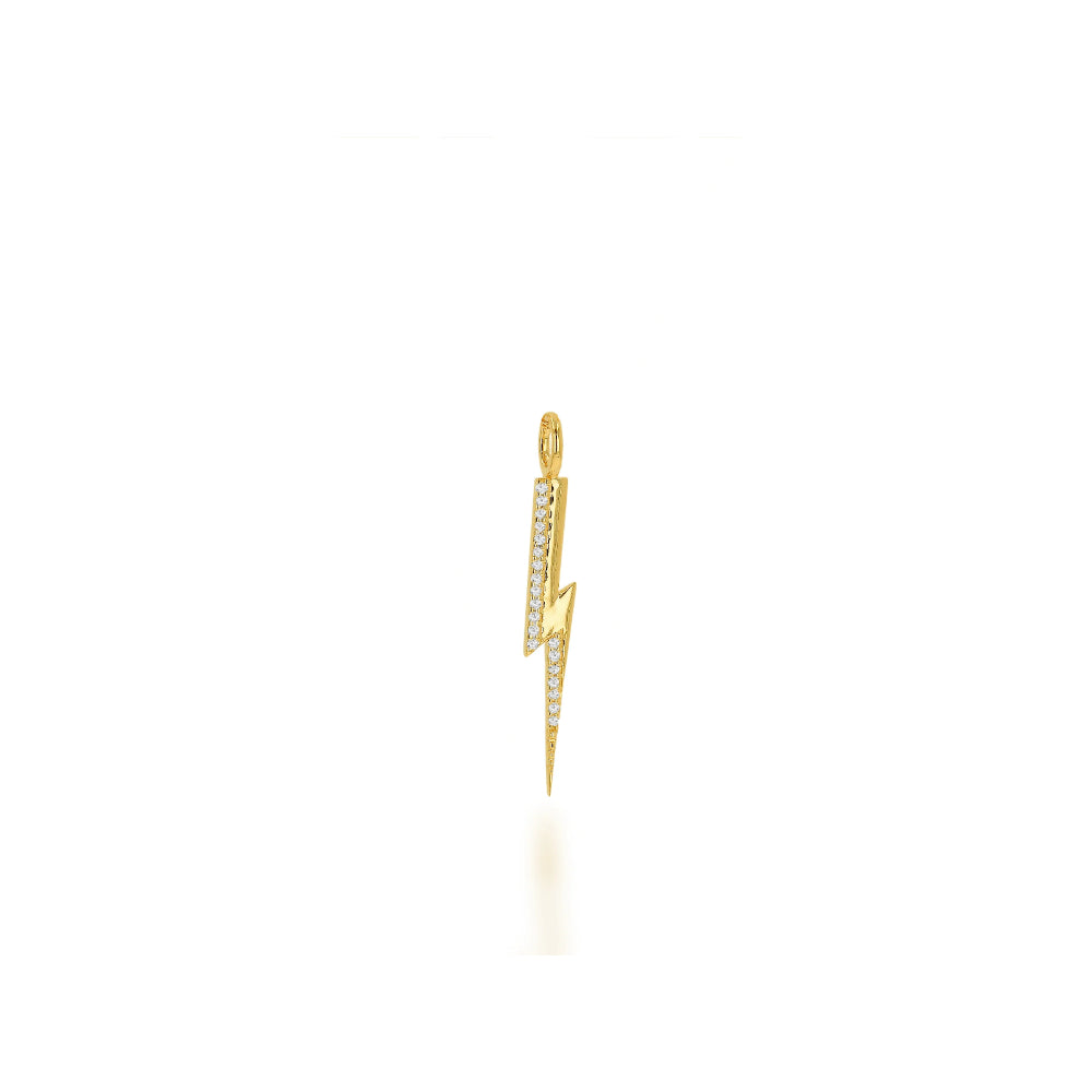 Rachel Reid Long Charm in the Shape of a Diamond Lightning Bolt for Jewelry Adornment