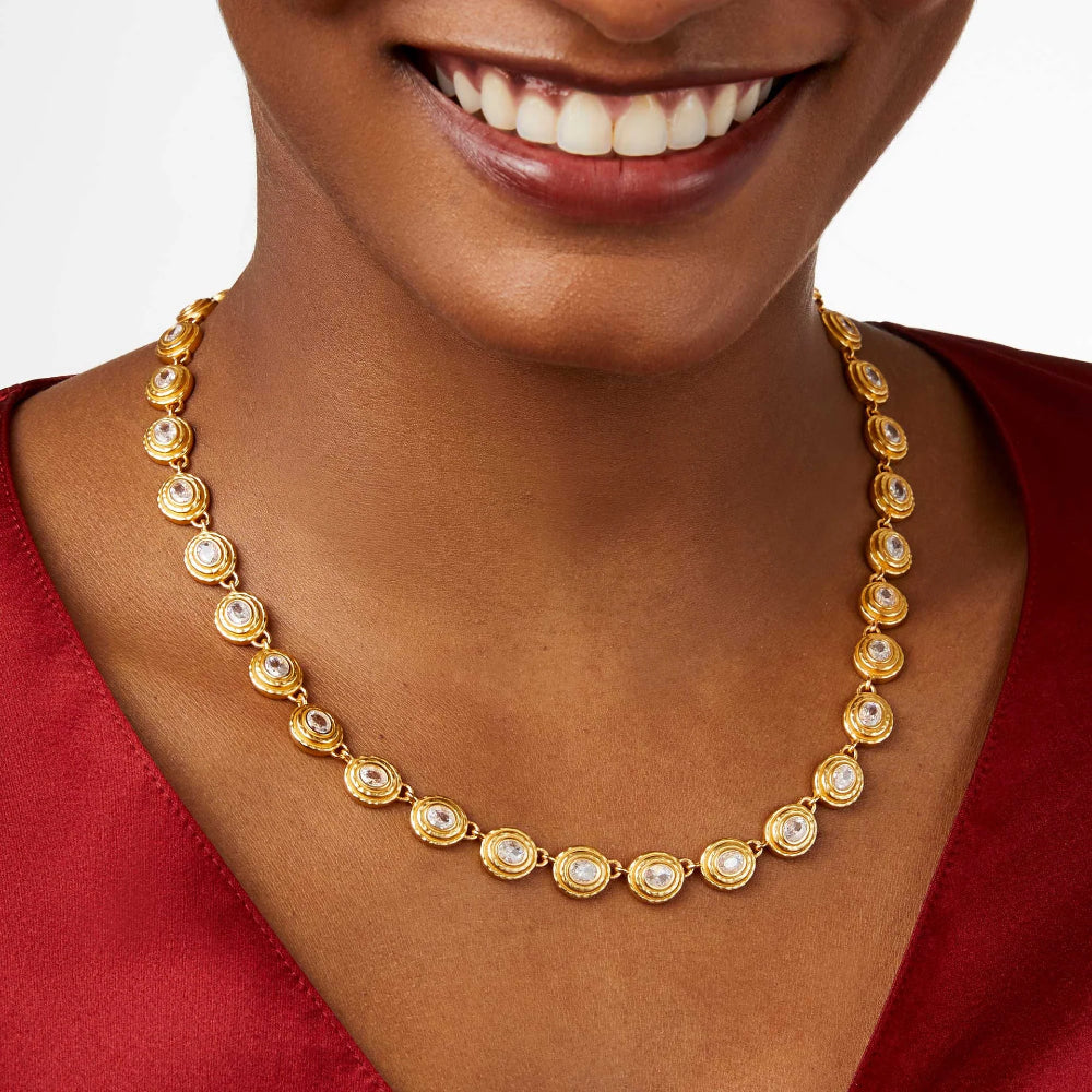 Julie Vos Adjustable Tudor Tennis Necklace with Rose Cut Stones