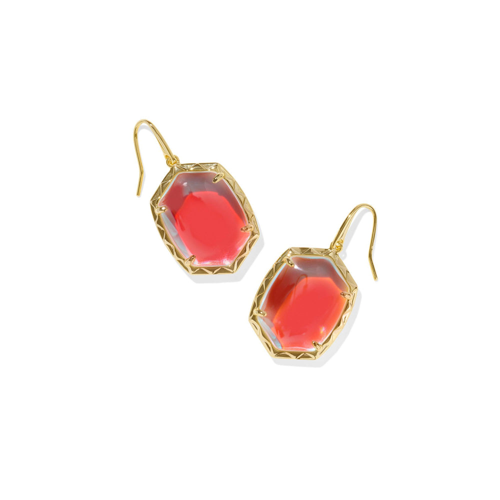 Stylish Kendra Scott Gold Dichroic Glass Daphne Drop Earrings for Fashion Lovers