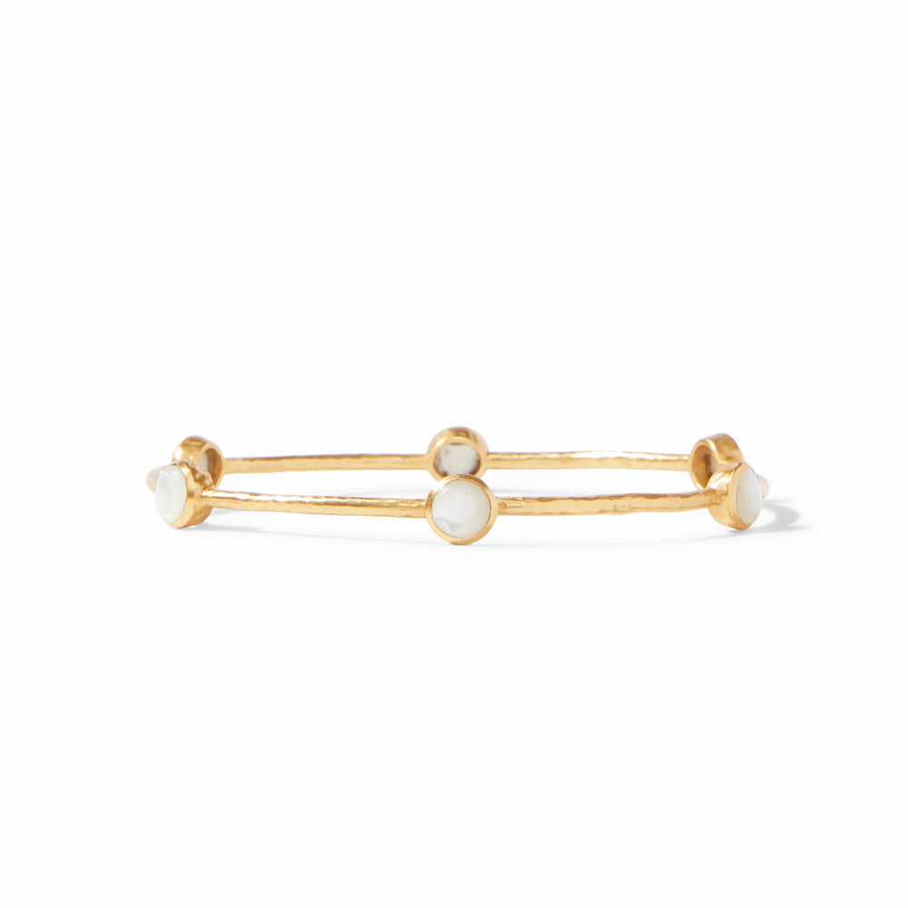 Julie Vos Milano Style Gold-Plated Bangle Jewelry with Gemstones