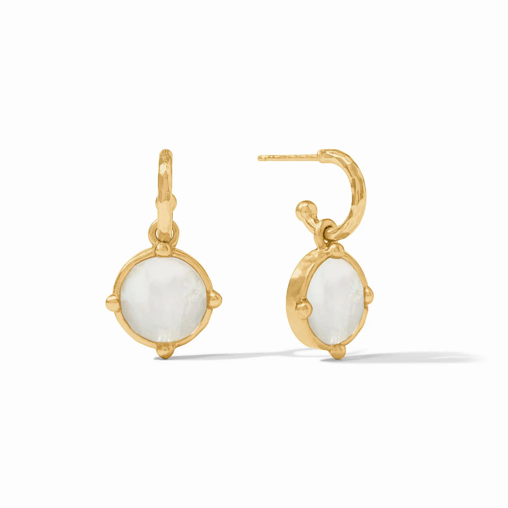 Julie Vos Fashionable Honeybee Hoop and Charm Earrings for Women