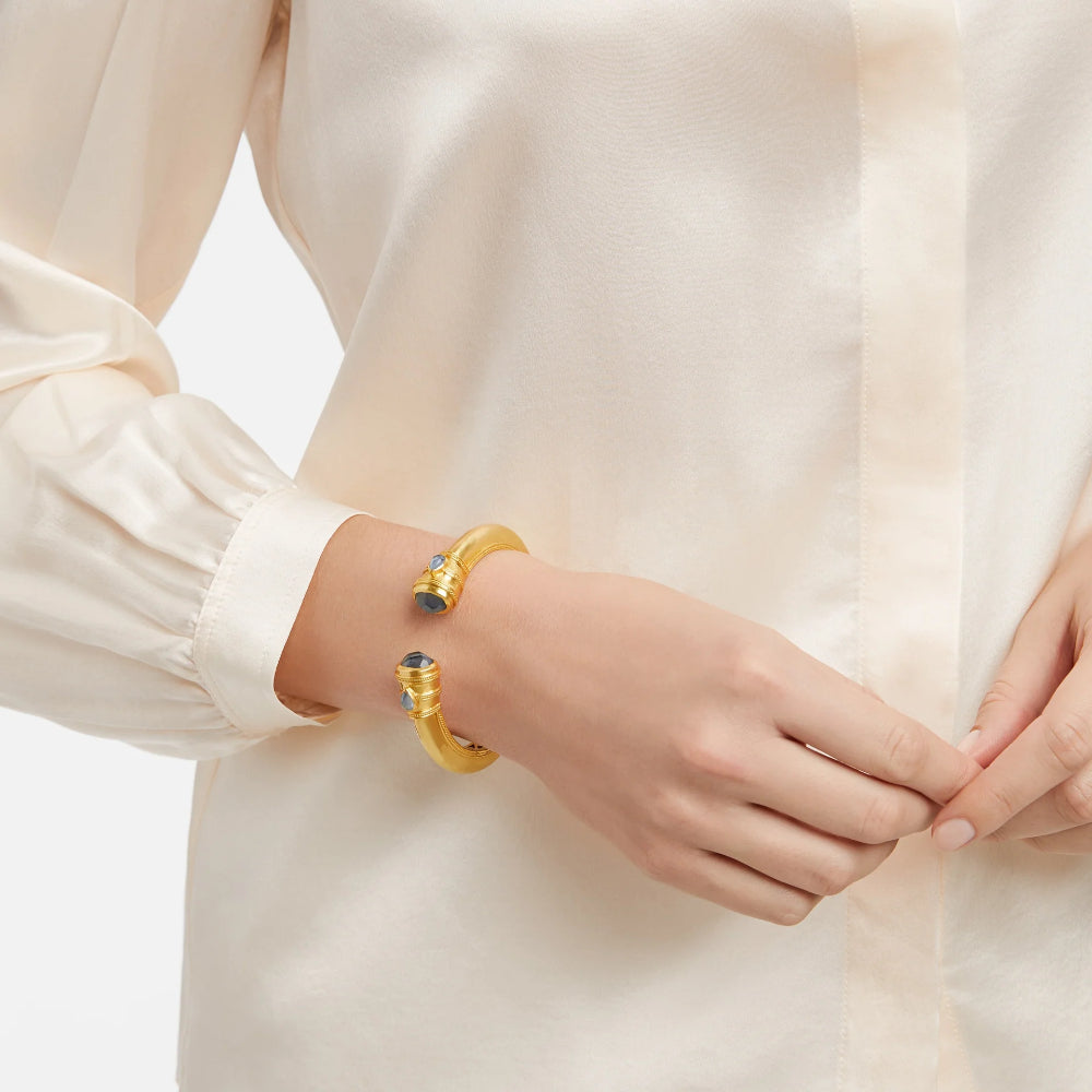 Julie Vos Gorgeous Cannes Demi Cuff with Gemstone Accents