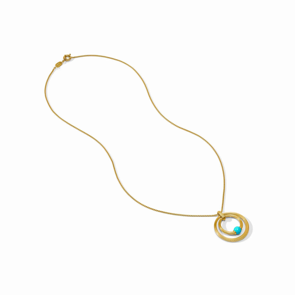 Exquisite Julie Vos 24K Gold Plated Hydra Pendant Necklace with Shell Pearl