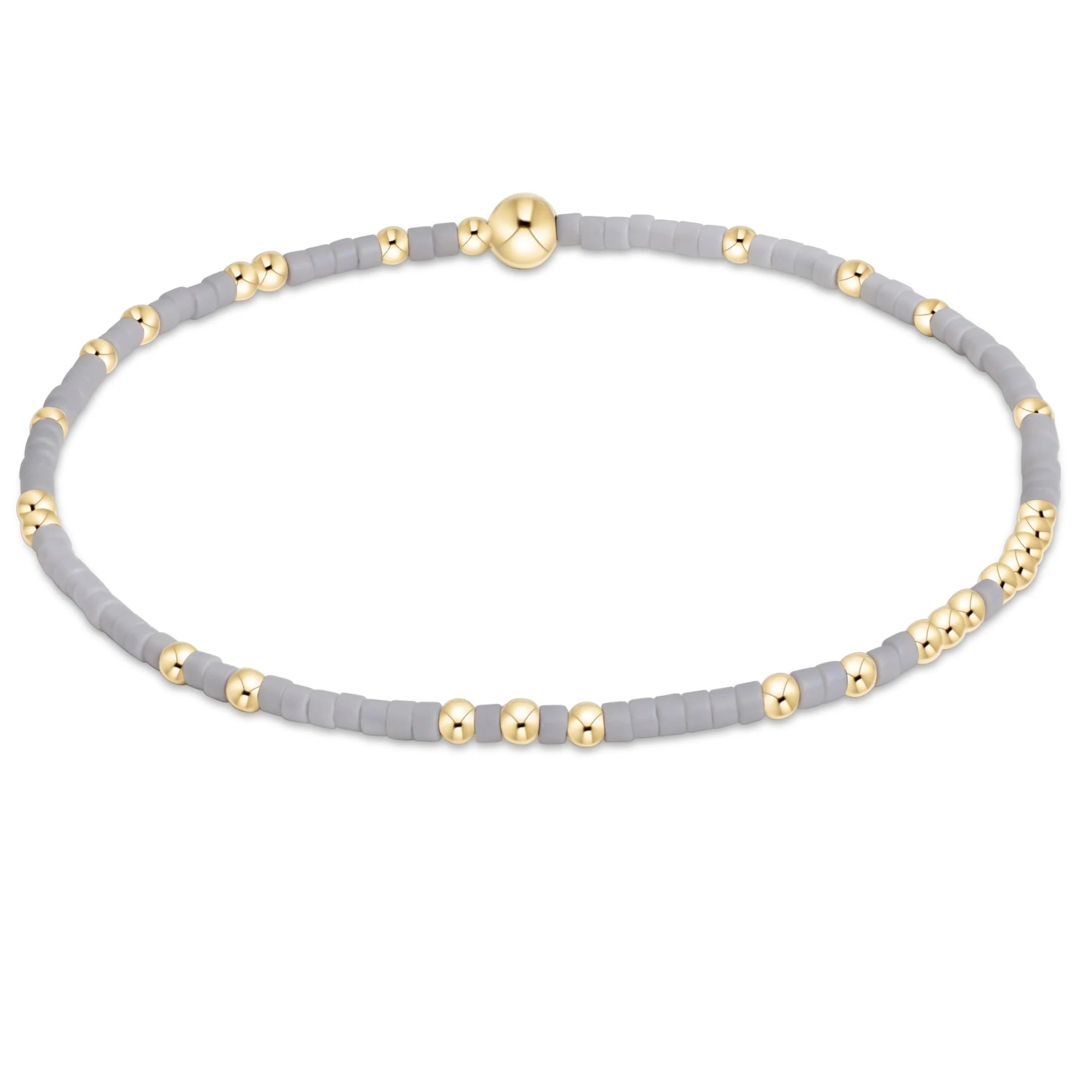enewton 5.5-inch egirl Style Gameday Bracelet - Solid Unwritten Hope Design with 14kt Gold-Filled Beads