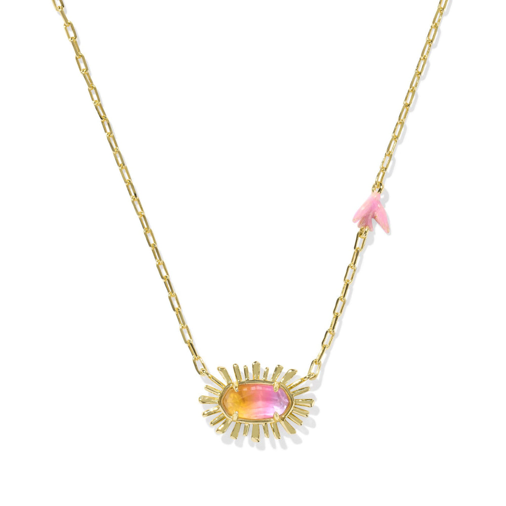 Kendra Scott Gold Elisa Bird Short Pendant Necklace - A Springtime Delight