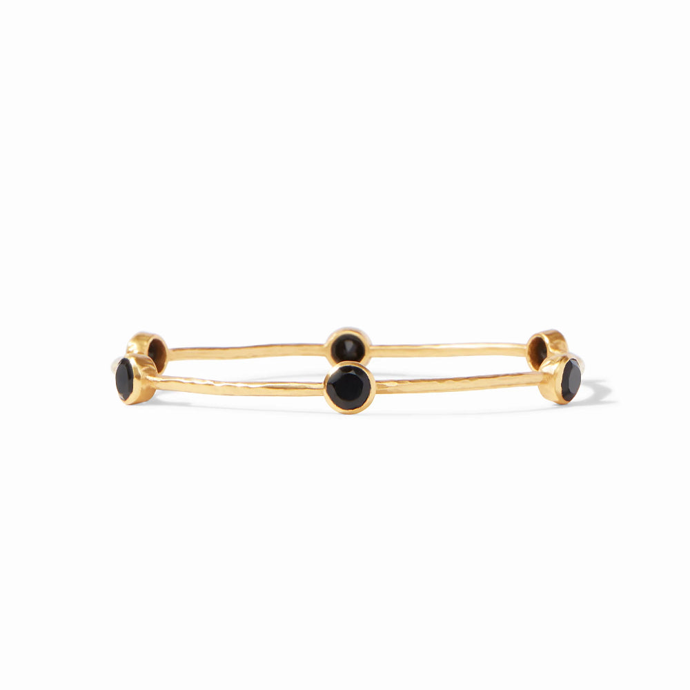 Julie Vos Milano Style Gold-Plated Bangle Jewelry with Gemstones