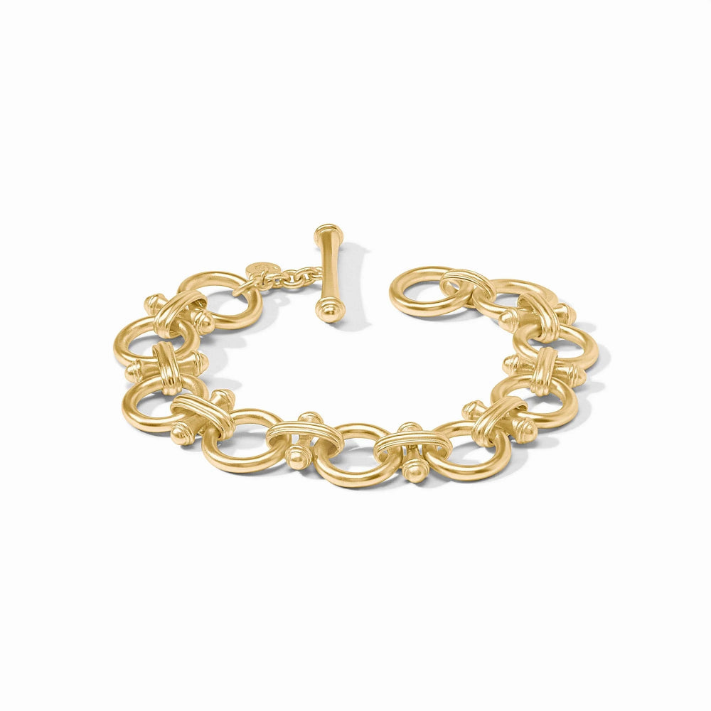 Julie Vos Golden Bamboo Link Adjustable Bracelet for Women