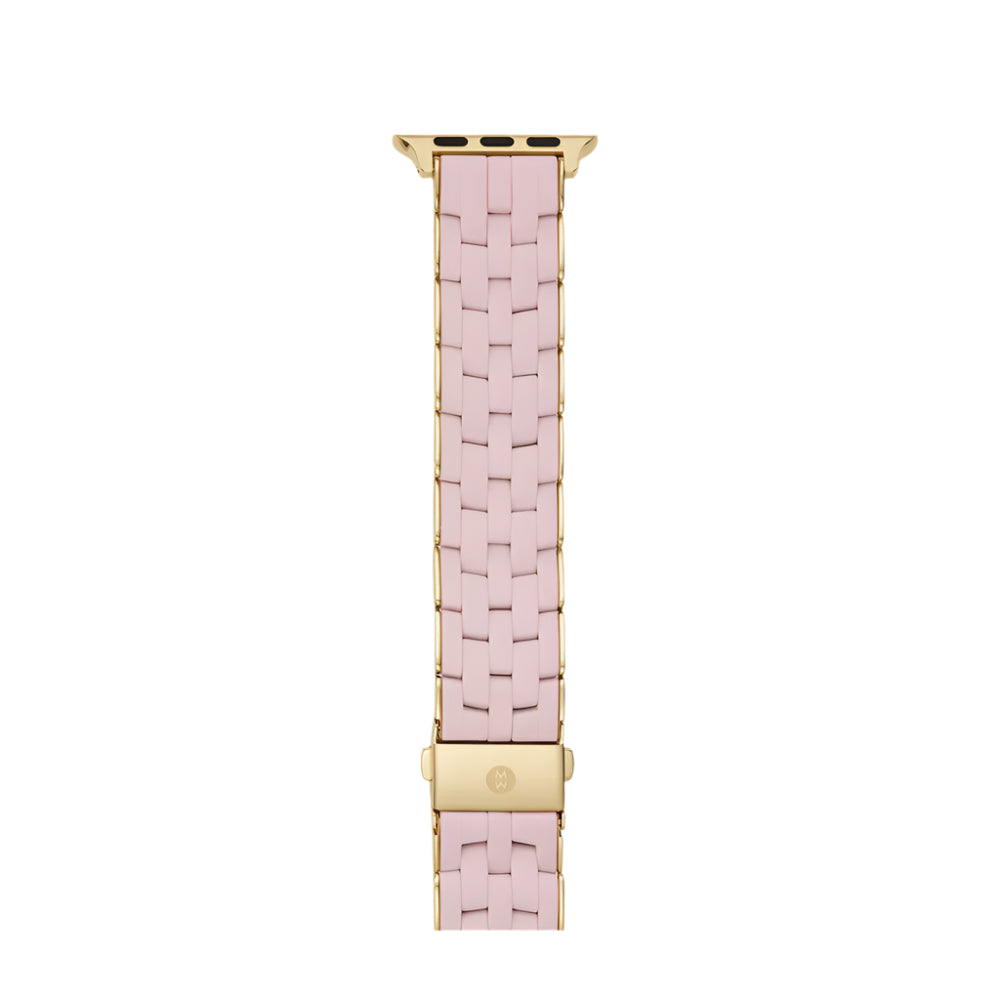 Pink Michele 5 - Link Silicone Band for Series 1 - 9/SE/Ultra 1 - 2 Apple Watch®