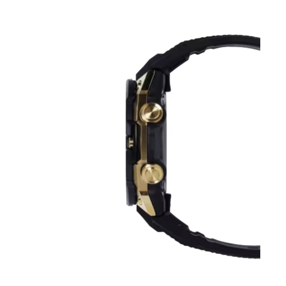 G-Shock G-Steel GST-B400 Series Men's Wristwatch - Sleek Black and Elegant Gold Color Scheme, Model GSTB400GB1A9