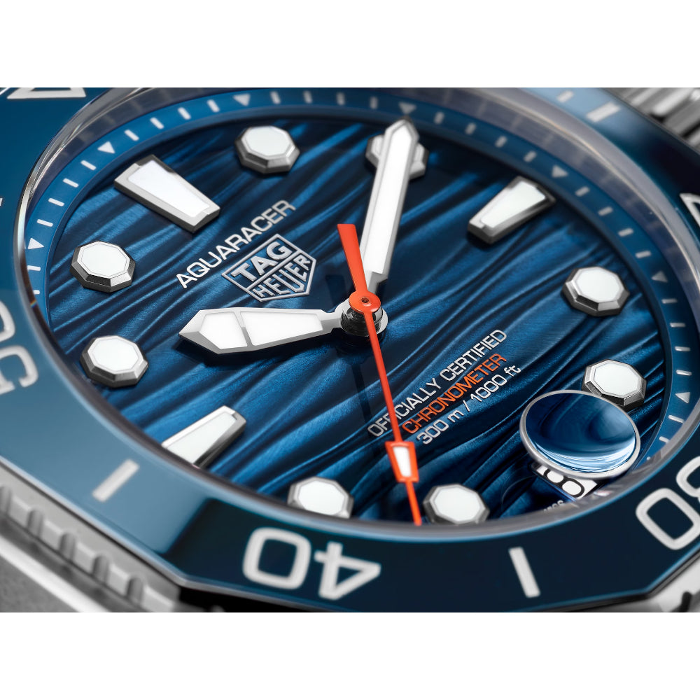 TAG Heuer 42mm Blue Dial & Bezel Aquaracer Automatic Diving Watch