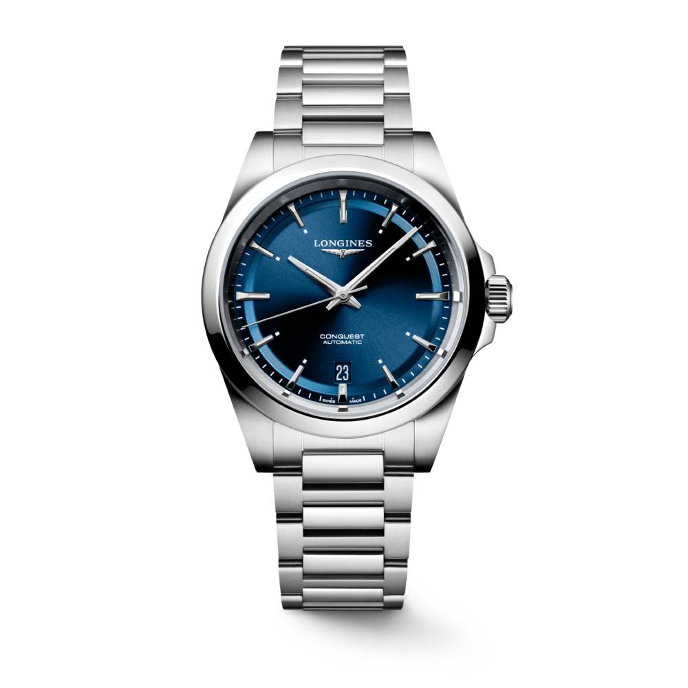 Longines 38mm Automatic Conquest Watch with Elegant Design