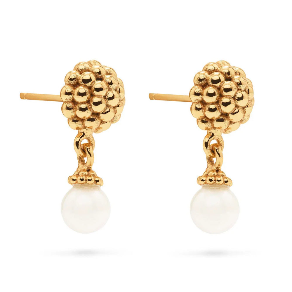 Pearl Capucine De Wulf Berry Drop Stud Earrings - Exquisite Ornament for Various Occasions
