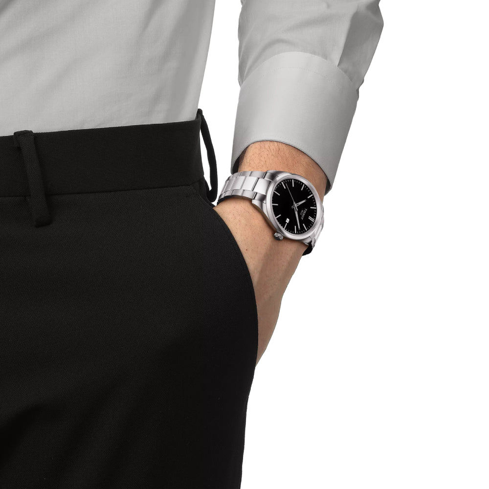 Tissot 40mm 316L Stainless Steel PR 100 Quartz Elegant Watch