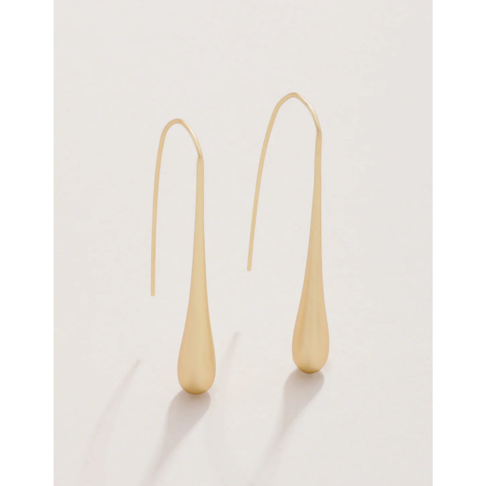 Exquisite 18kt Matte Gold Plated Spartina Honey Style Earrings