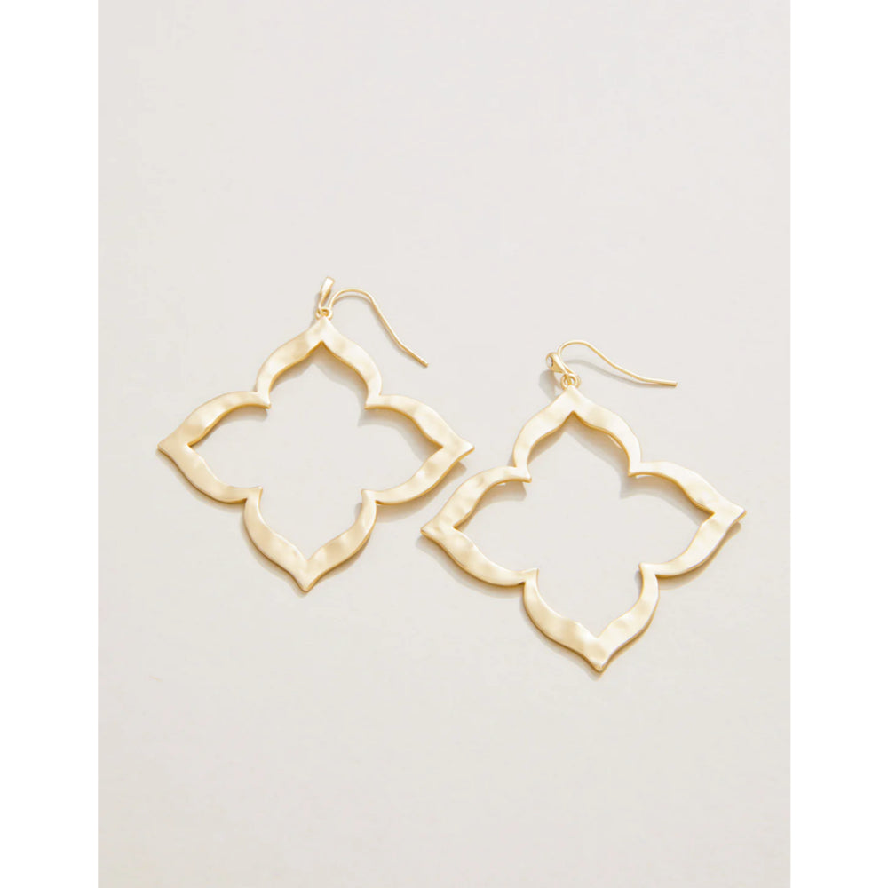 Exquisite 18kt Matte Gold Plated Spartina Richmond Hill Drop Earrings