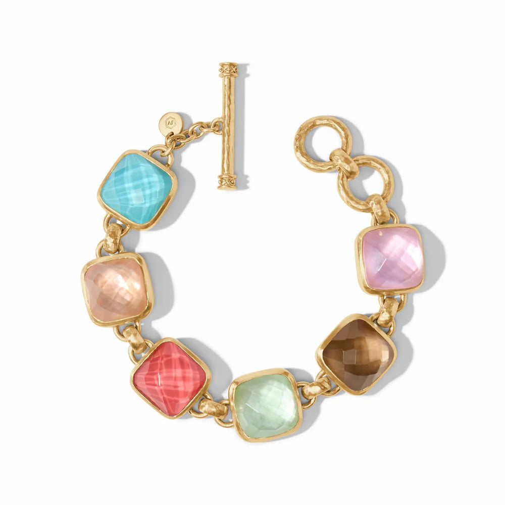 Julie Vos Adjustable Catalina Stone Gold-Plated Bracelet