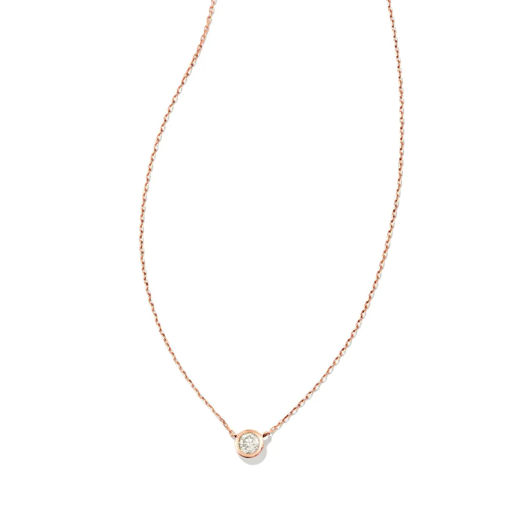 Kendra Scott 14k Gold Audrey Pendant Necklace with .15ct White Diamond