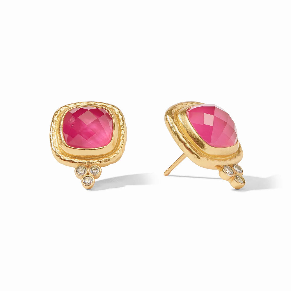 Julie Vos Elegant Tudor Stud with 24k Gold Plate