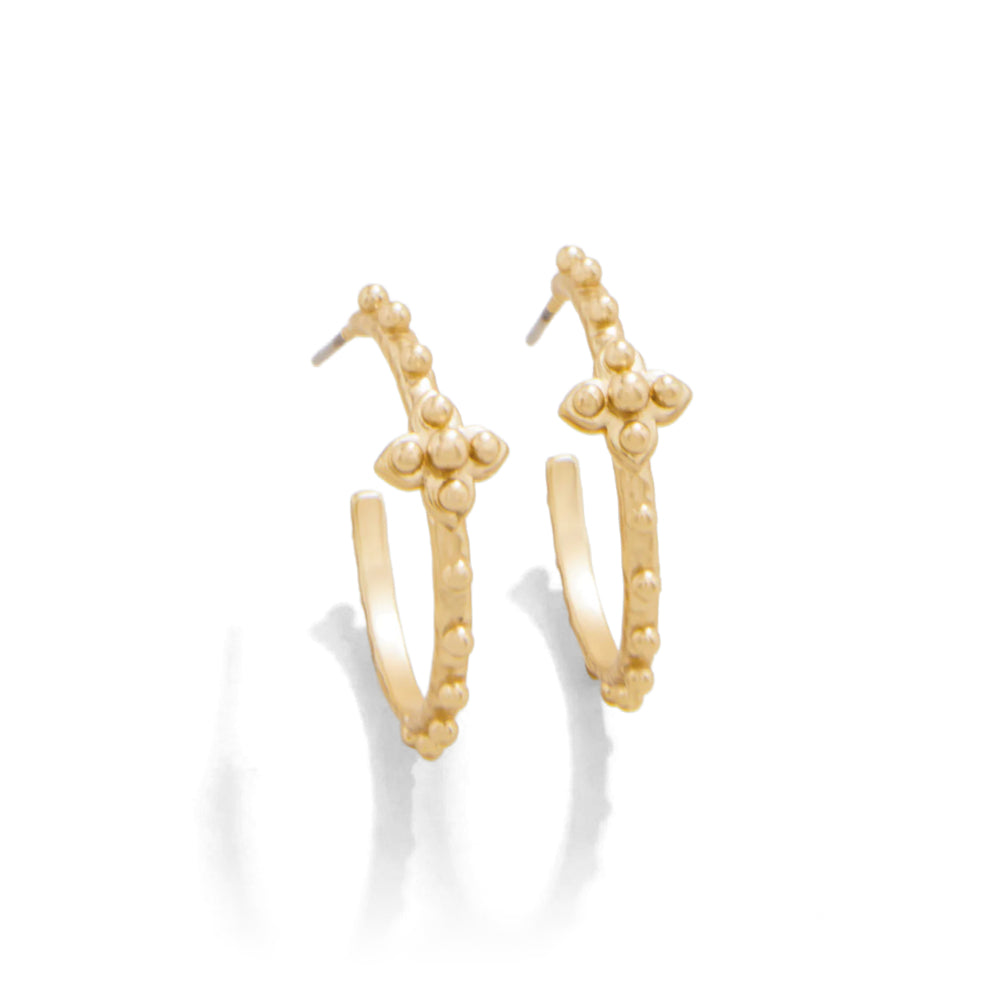 Spartina Gold Plated Hoop Earrings from Richmond Hill, a Classic Jewelry Piece