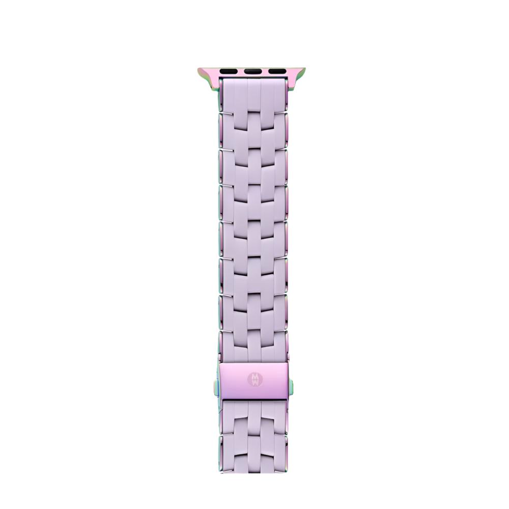 Michele Soft Lavender-colored Silicone Bracelet Band Compatible with Apple Watch® Series 1 - 9 and Apple Watch® Ultra 1 - 2
