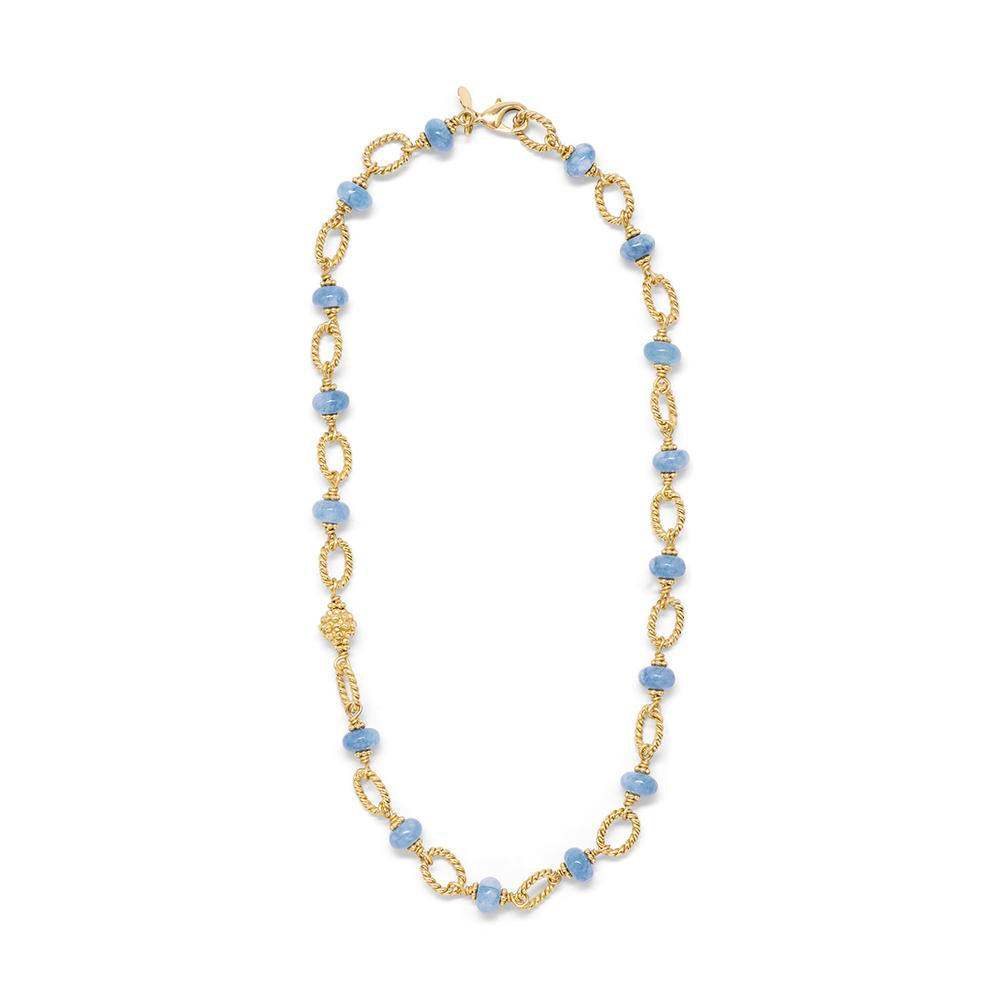 Capucine De Wulf Semi - precious Jade Bead & Chain Necklace