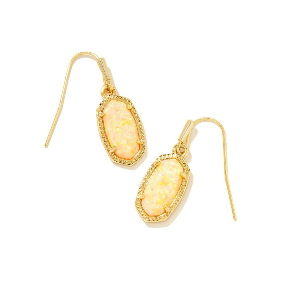 Kendra Scott Lee Gold Drop Earrings with Yellow Opal - A Timeless Jewelry Piece