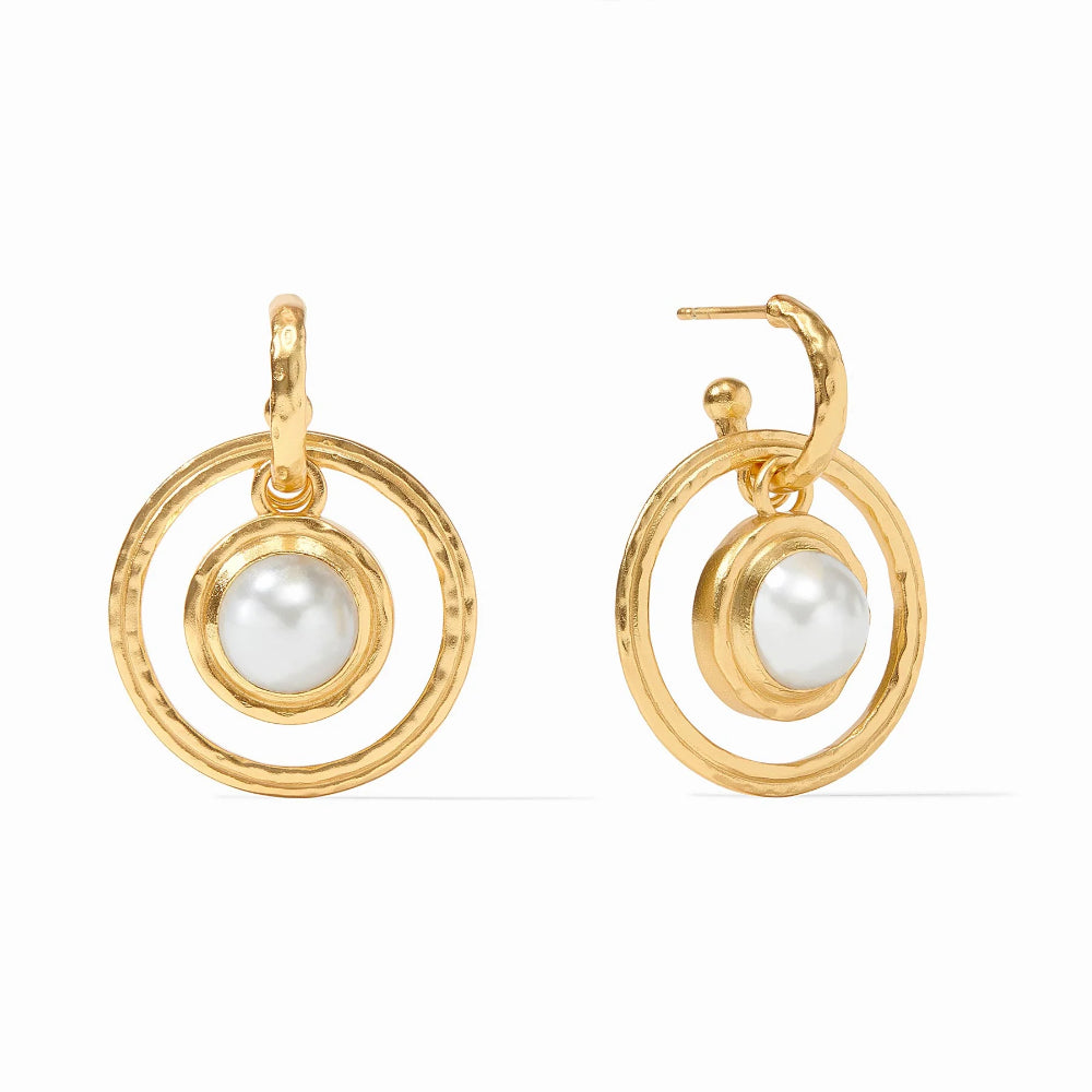 Julie Vos 24k Gold Plated 6-in-1 Astor Charm Earrings
