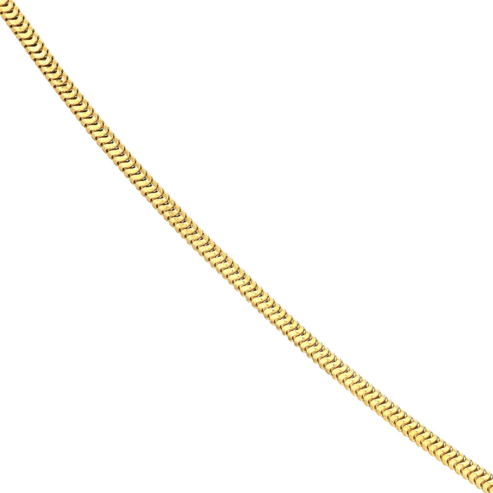 24-Inch 1.5mm 14k Yellow Gold Snake Chain