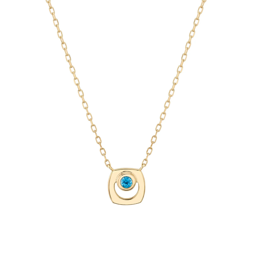 Michael M Customizable Birthstone Pendant Necklace for Personalized Style
