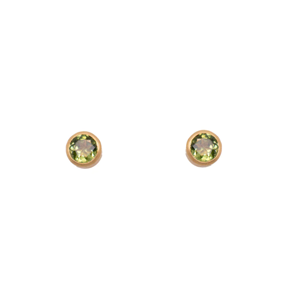 Joyla 6mm Gemstone Stud Earrings - A Delicate Piece of Jewelry for Any Outfit