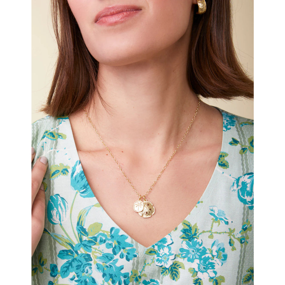18kt Matte Gold Plated Spartina Coastal Dreams 18-Inch Necklace