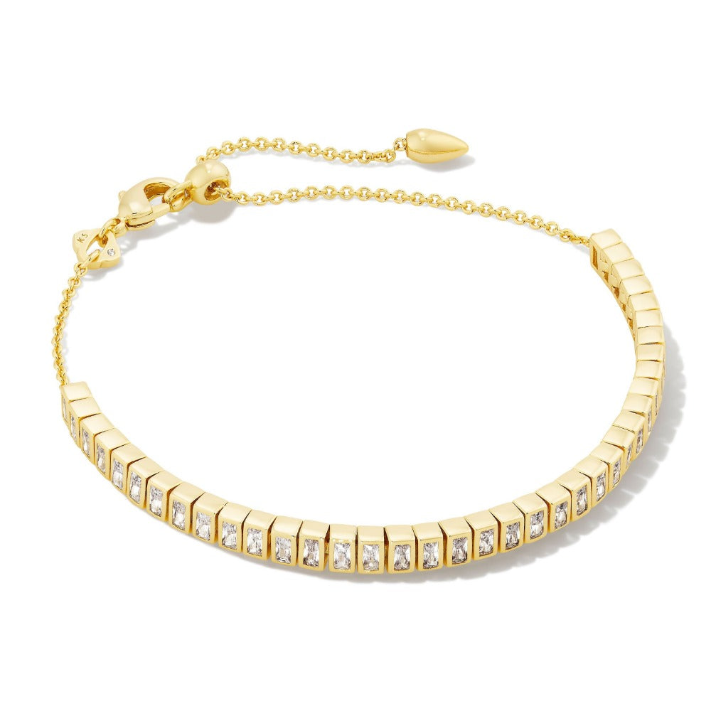Kendra Scott Women's Elegant Gracie White Cubic Zirconia Tennis Chain Bracelet