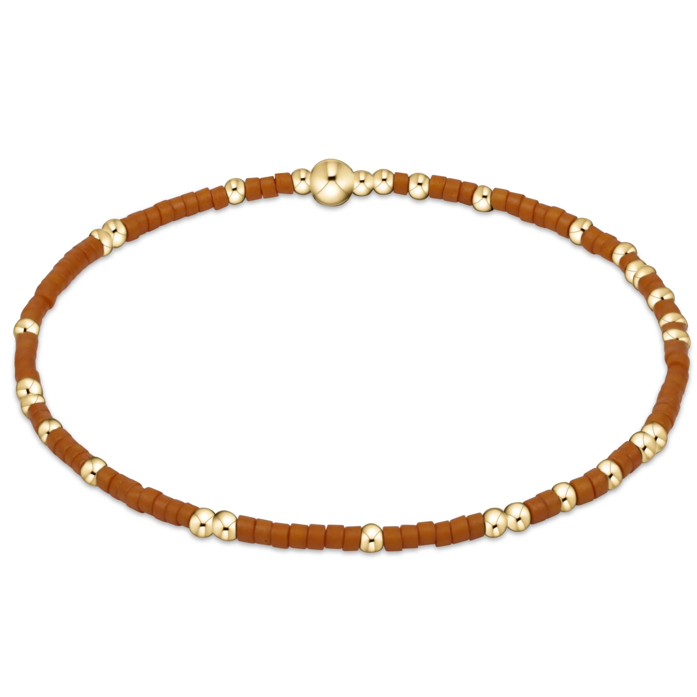 enewton 5.5-inch egirl Style Gameday Bracelet - Solid Unwritten Hope Design with 14kt Gold-Filled Beads