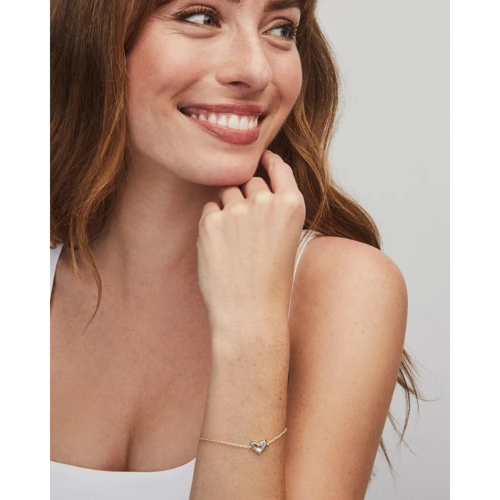 Kendra Scott Ari Heart-shaped Gold-plated Chain Bracelet for Women